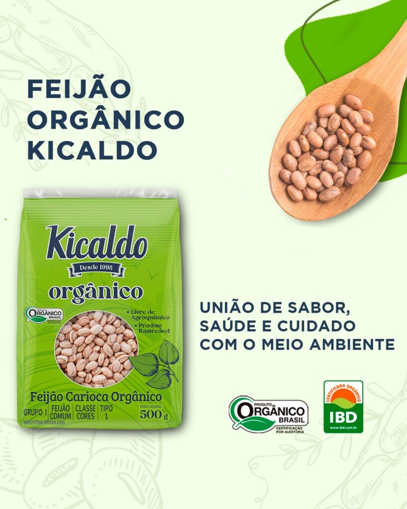 Feijão Carioca Orgânico Kicaldo 500g AmazoNative